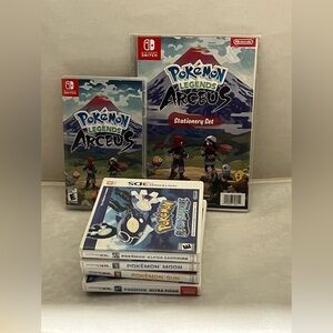 Pokemon Various Empty Cases & Stationary Pack